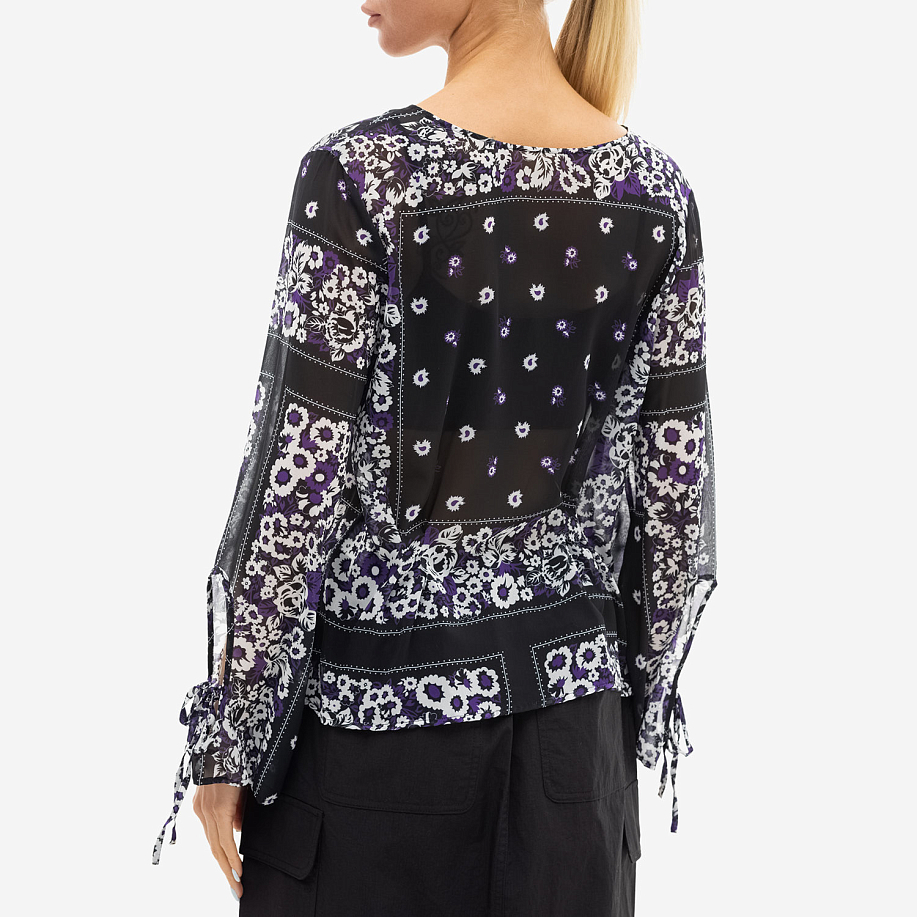 Блузка NOMA T.D. CHIFFON RIBBON BLOUSE в интернет магазине Peakwww.peakstore.ru - 3 фото