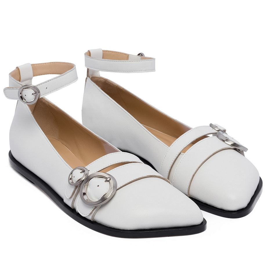 Балетки Niccolo Pasqualetti OBLIQUA BUCKLE FLATS в интернет магазине Peakwww.peakstore.ru - 24 фото