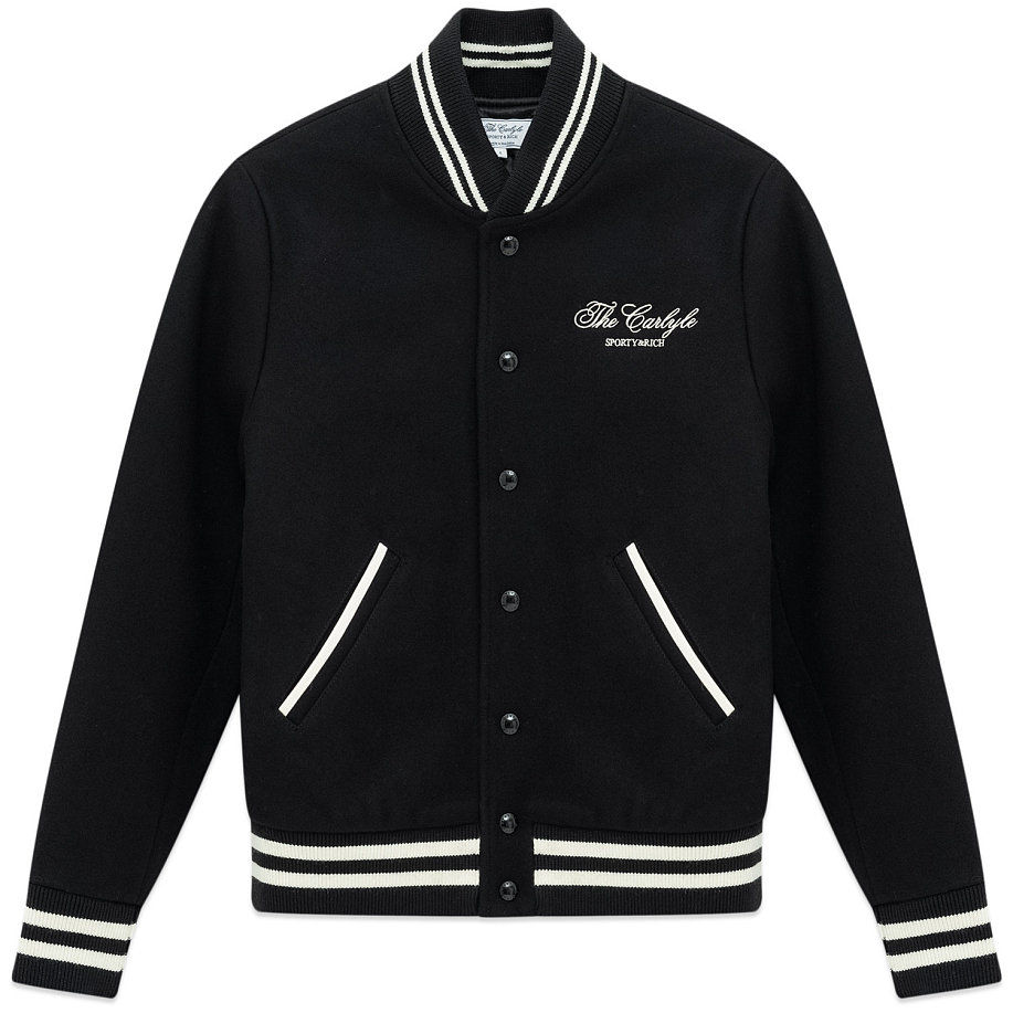 Бомбер SPORTY & RICH CARLYLE CREST WOOL VARSITY JACKET - 2 фото Бомбер SPORTY & RICH CARLYLE CREST WOOL VARSITY JACKET в интернет магазине Peakwww.peakstore.ru - 2 фото