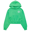 Толстовка SPORTY & RICH CONNECTICUT CREST CROPPED HOODIE Verde/White
