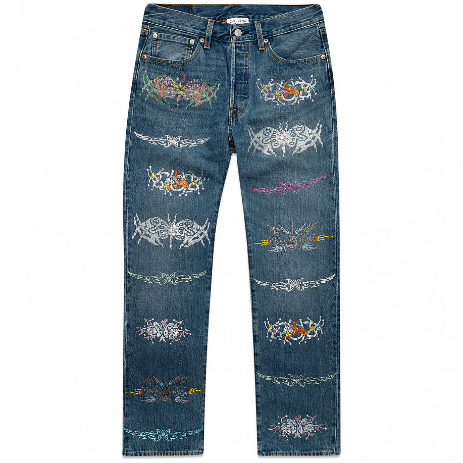 Джинсы COLLINA STRADA LEVI’S RHINESTONE 501’S в интернет магазине Peakwww.peakstore.ru - 1 фото