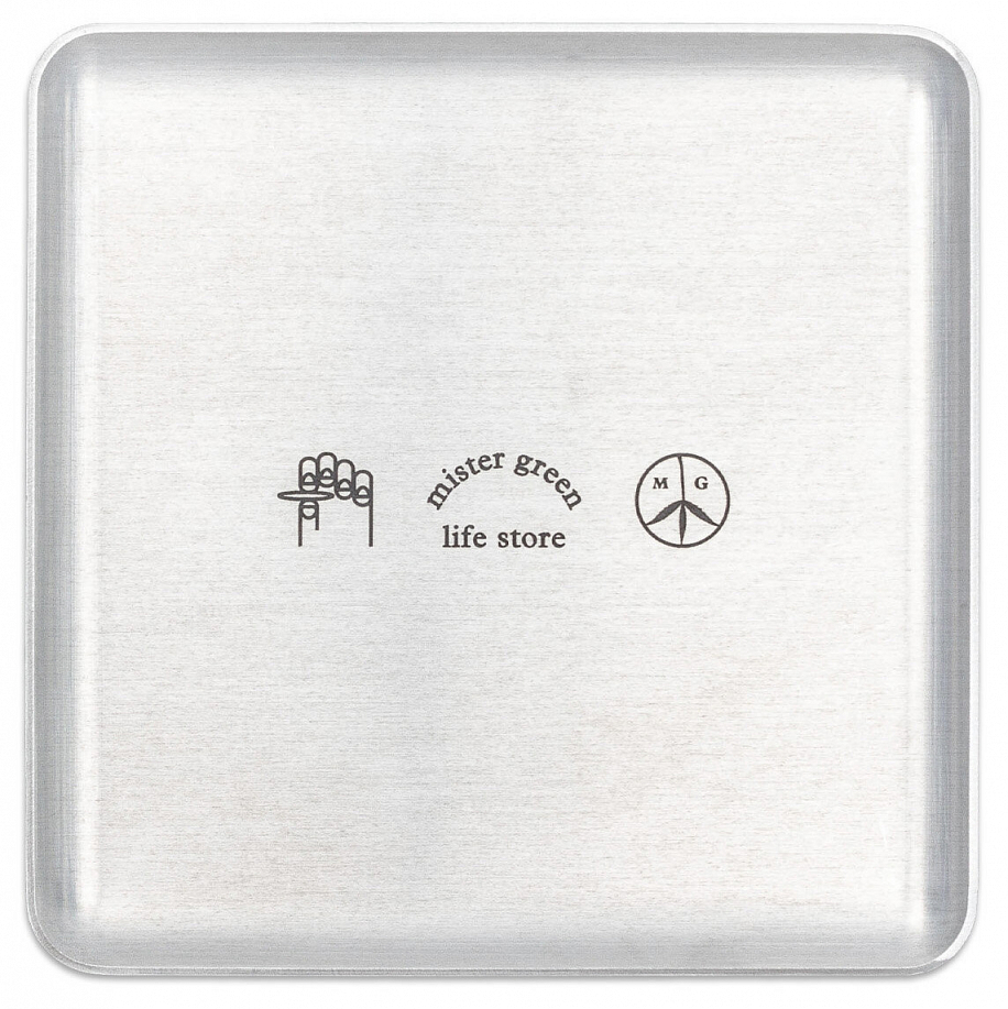 Поднос MISTER GREEN SQUARE LOGO ROLLING TRAY ALUMINUM в интернет магазине Peakwww.peakstore.ru - 1 фото
