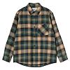 Рубашка CARHARTT WIP L/S DERN SHIRT DERN CHECK, HAMILTON BROWN