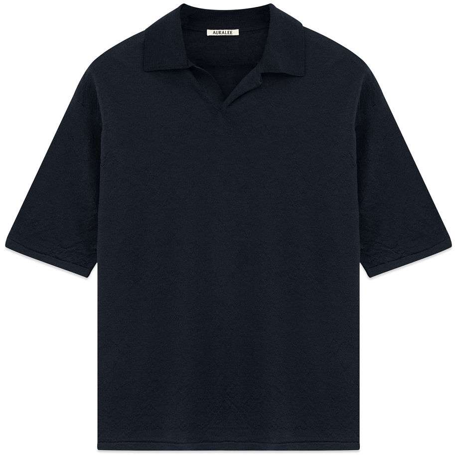 Поло AURALEE PRODUCT DYED WOOL KINT POLO - 2 фото Поло AURALEE PRODUCT DYED WOOL KINT POLO в интернет магазине Peakwww.peakstore.ru - 2 фото