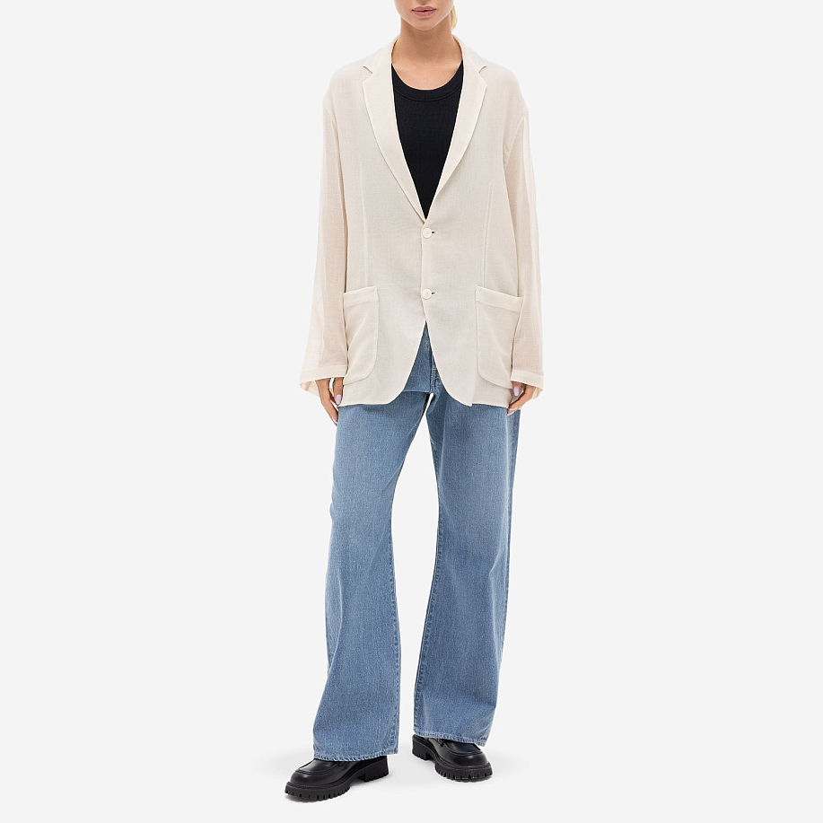 Пиджак AURALEE WOOL RECYCLE POLYESTER LENO SHEER JACKET - 5 фото Пиджак AURALEE WOOL RECYCLE POLYESTER LENO SHEER JACKET в интернет магазине Peakwww.peakstore.ru - 5 фото