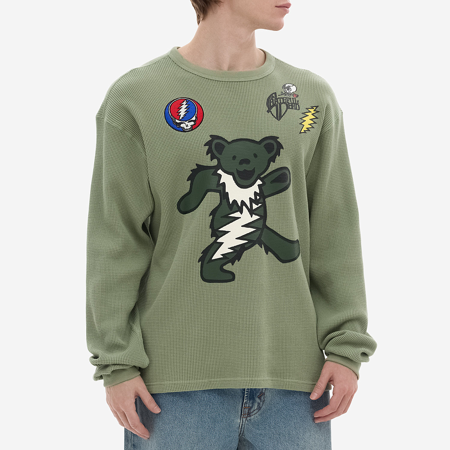 Лонгслив THISISNEVERTHAT GD PEACE BEARS WAFFLE L/S TOP в интернет-магазине Peak Conceptwww.peakstore.ru - 2 фото