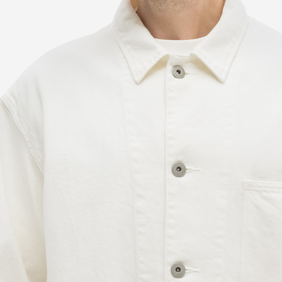 Куртка-рубашка YLEVE 12.5oz ORGANIC COTTON DENIM BZ White - 5 фото Куртка-рубашка YLEVE 12.5oz ORGANIC COTTON DENIM BZ в интернет магазине Peakwww.peakstore.ru - 5 фото