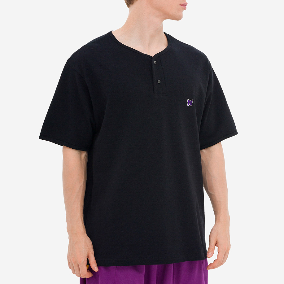 Футболка NEEDLES HENRY NECK TEE - COTTON PIQUE в интернет магазине Peakwww.peakstore.ru - 12 фото