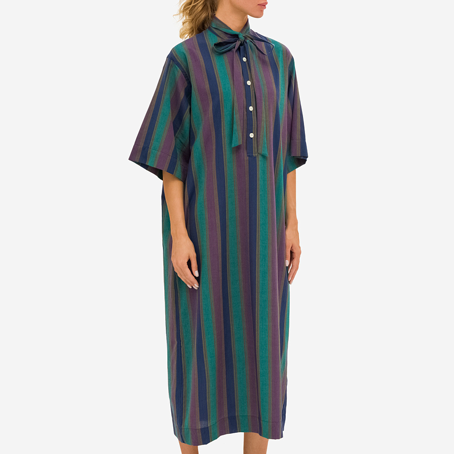 Платье NEEDLES ASCOT COLLAR DRESS - COTTON LAWN STRIPE в интернет магазине Peakwww.peakstore.ru - 4 фото