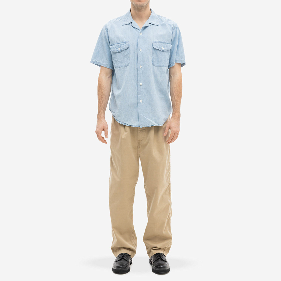 Рубашка ORSLOW SHORT SLEEVE CHAMBRAY WORK SHIRT в интернет-магазине Peak Conceptwww.peakstore.ru - 4 фото