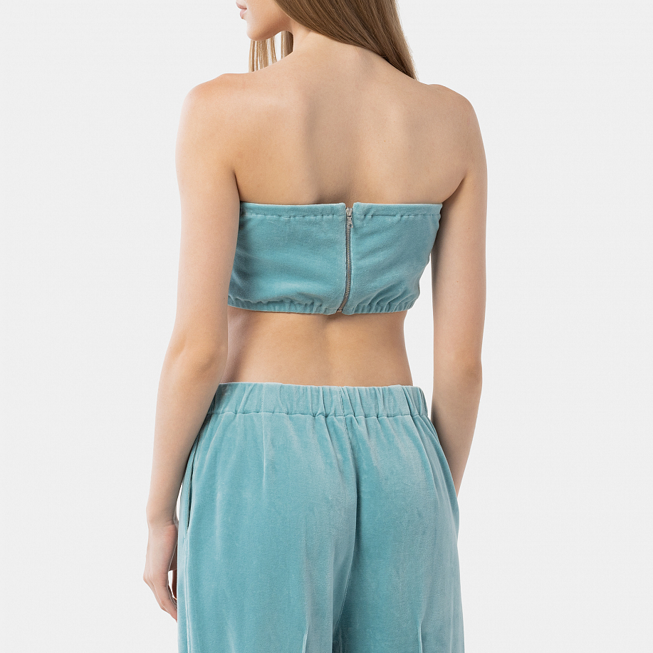 Топ AURALEE ORGANIC COTTON VELOUR BANDEAU - 3 фото Топ AURALEE ORGANIC COTTON VELOUR BANDEAU в интернет магазине Peakwww.peakstore.ru - 3 фото