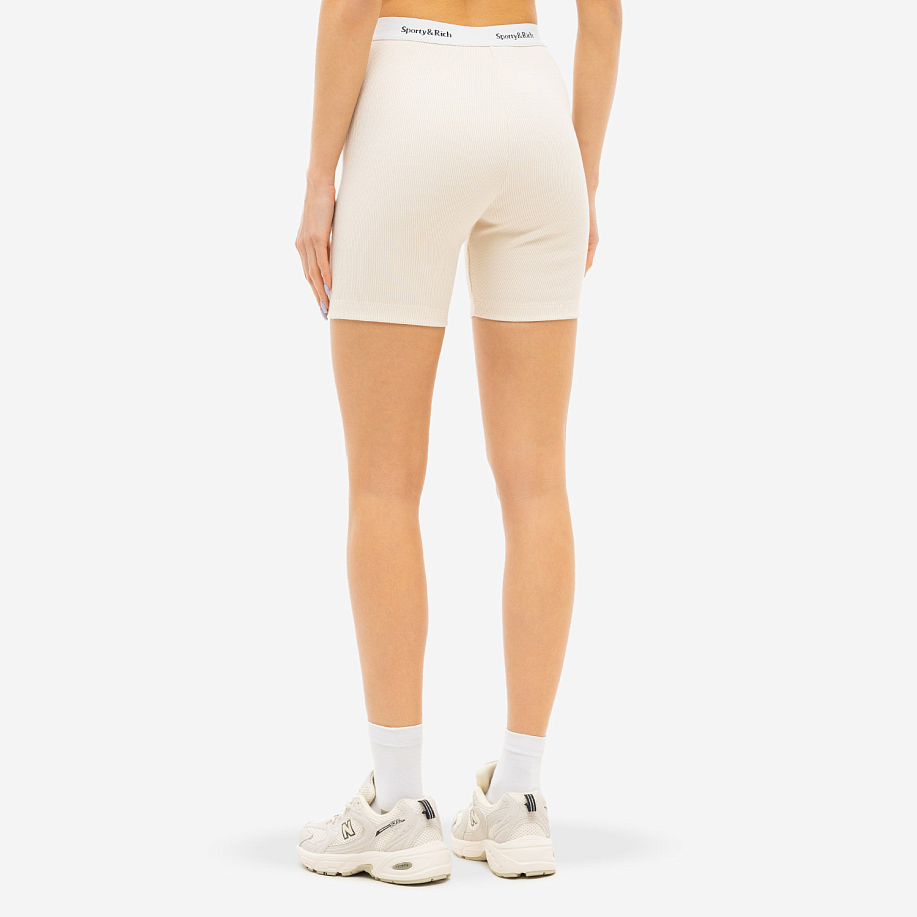 Велосипедки SPORTY & RICH SERIF LOGO RIBBED BIKER SHORT - 23 фото Велосипедки SPORTY & RICH SERIF LOGO RIBBED BIKER SHORT в интернет магазине Peakwww.peakstore.ru - 23 фото