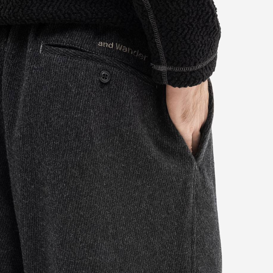 Брюки AND WANDER REWOOL TWEED WIDE PANTS в интернет магазине Peakwww.peakstore.ru - 6 фото