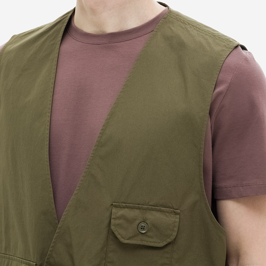 Жилет ENGINEERED GARMENTS FOWL VEST OLIVE - 5 фото Жилет ENGINEERED GARMENTS FOWL VEST OLIVE в интернет магазине Peakwww.peakstore.ru - 5 фото