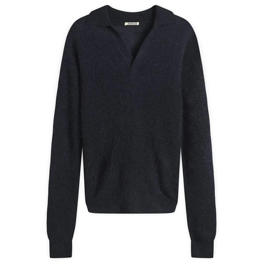 Поло AURALEE BABY SURI ALPACA SHEER KNIT SKIPPER POLO в интернет-магазине Peak Conceptwww.peakstore.ru - 3 фото
