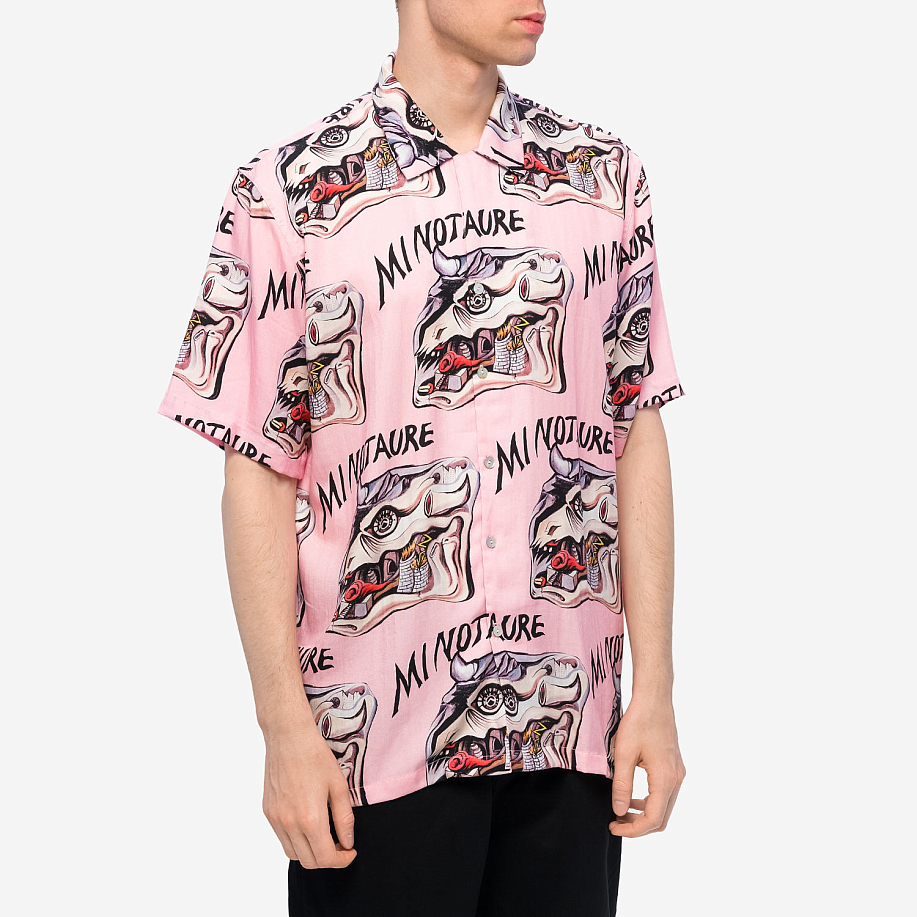 Рубашка ENDLESS JOY MINOTAUR PINK SHORT SLEEVE SHIRT в интернет-магазине Peak Conceptwww.peakstore.ru - 2 фото