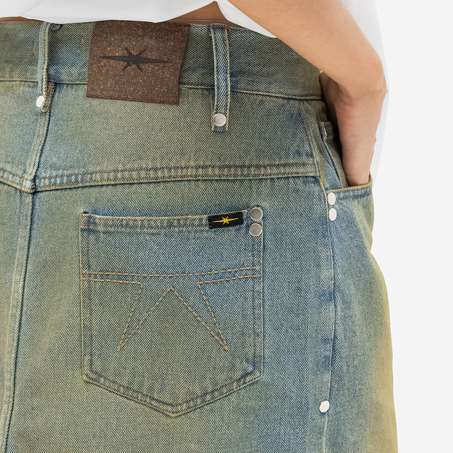 Джинсовая юбка PHIPPS STUD DENIM SKIRT MID-VINTAGE в интернет магазине Peakwww.peakstore.ru - 7 фото