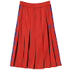 Юбка NEEDLES PLEATED TRACK SKIRT - POLY SMOOTH RED