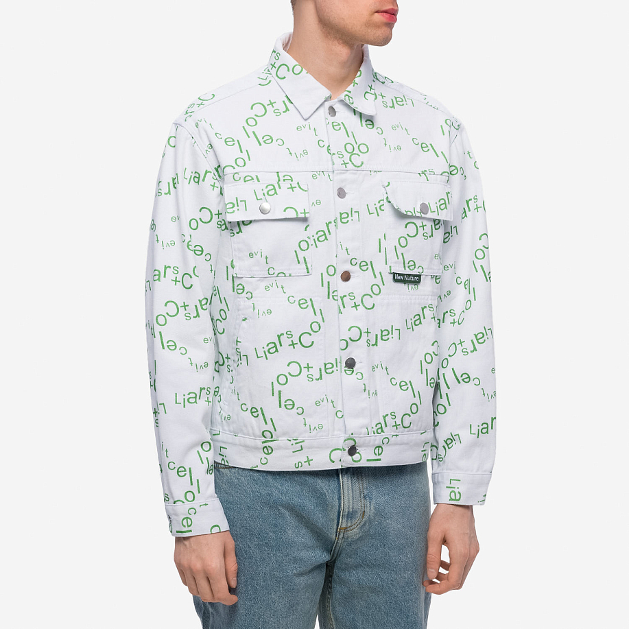 Джинсовая куртка LIARS COLLECTIVE DENIM JACKET PATTERN - 3 фото Джинсовая куртка LIARS COLLECTIVE DENIM JACKET PATTERN в интернет магазине Peakwww.peakstore.ru - 3 фото