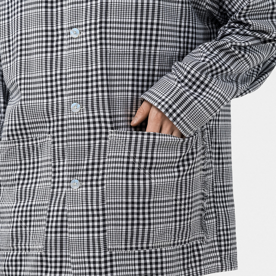 Куртка-рубашка NOMA T.D. GINGHAM CHECK COVERALL в интернет магазине Peakwww.peakstore.ru - 12 фото