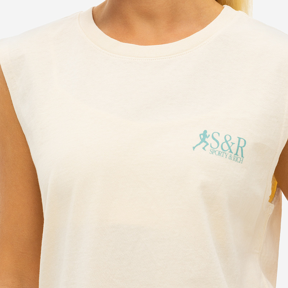 Майка SPORTY & RICH ACTION LOGO MUSCLE TEE в интернет магазине Peakwww.peakstore.ru - 5 фото