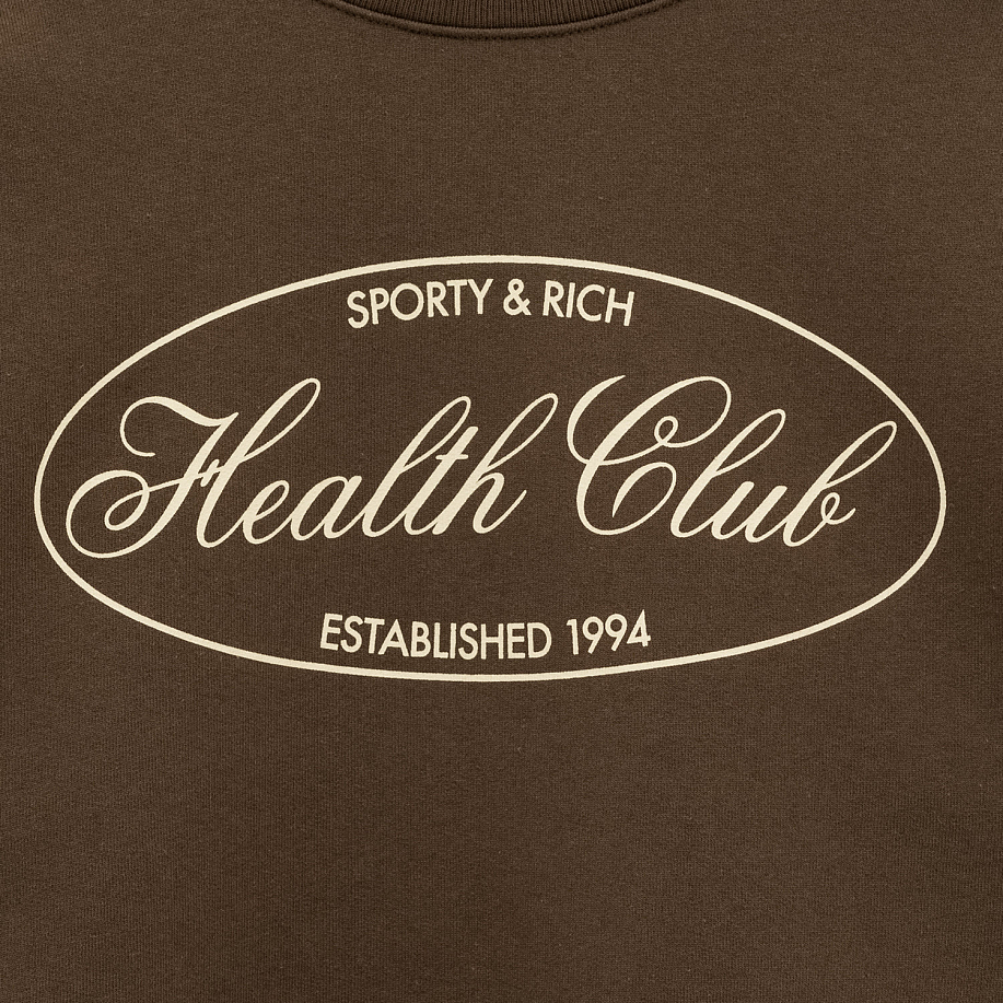 Толстовка SPORTY & RICH OVAL HEALTH CREWNECK в интернет магазине Peakwww.peakstore.ru - 8 фото
