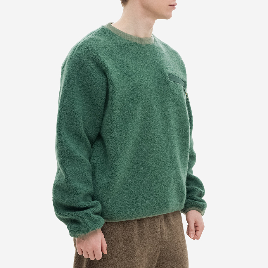 Ветровка THISISNEVERTHAT GORETEX WINDSTOPPER WOOL FLEECE CREWNECK - 8 фото Ветровка THISISNEVERTHAT GORETEX WINDSTOPPER WOOL FLEECE CREWNECK в интернет магазине Peakwww.peakstore.ru - 8 фото
