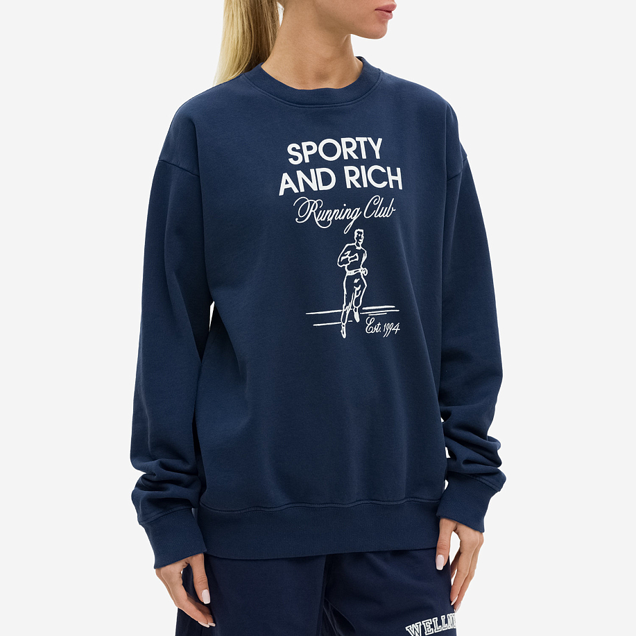 Толстовка SPORTY & RICH RUNNING MAN CREWNECK в интернет магазине Peakwww.peakstore.ru - 4 фото