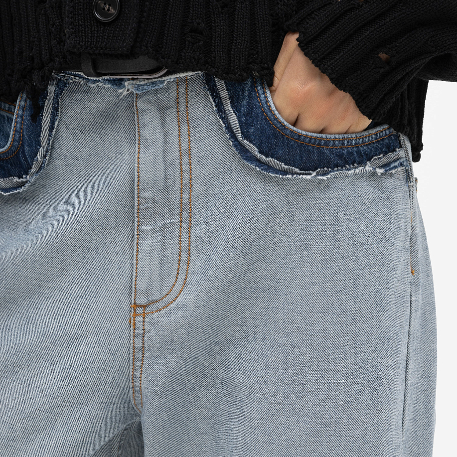 Джинсы MARNI BLUE INSIDE-OUT DENIM CARROT-FIT JEANS в интернет магазине Peakwww.peakstore.ru - 5 фото