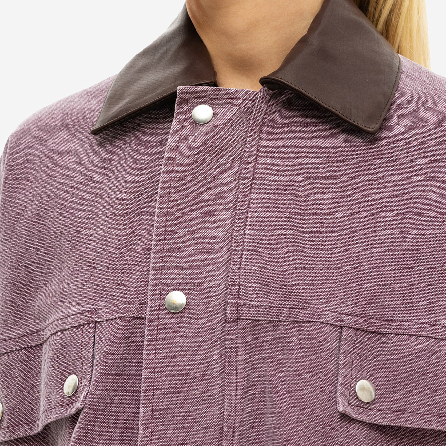 Куртка городская AURALEE WASHED ORGANIC CANVAS HUNTING BLOUSON в интернет магазине Peakwww.peakstore.ru - 8 фото