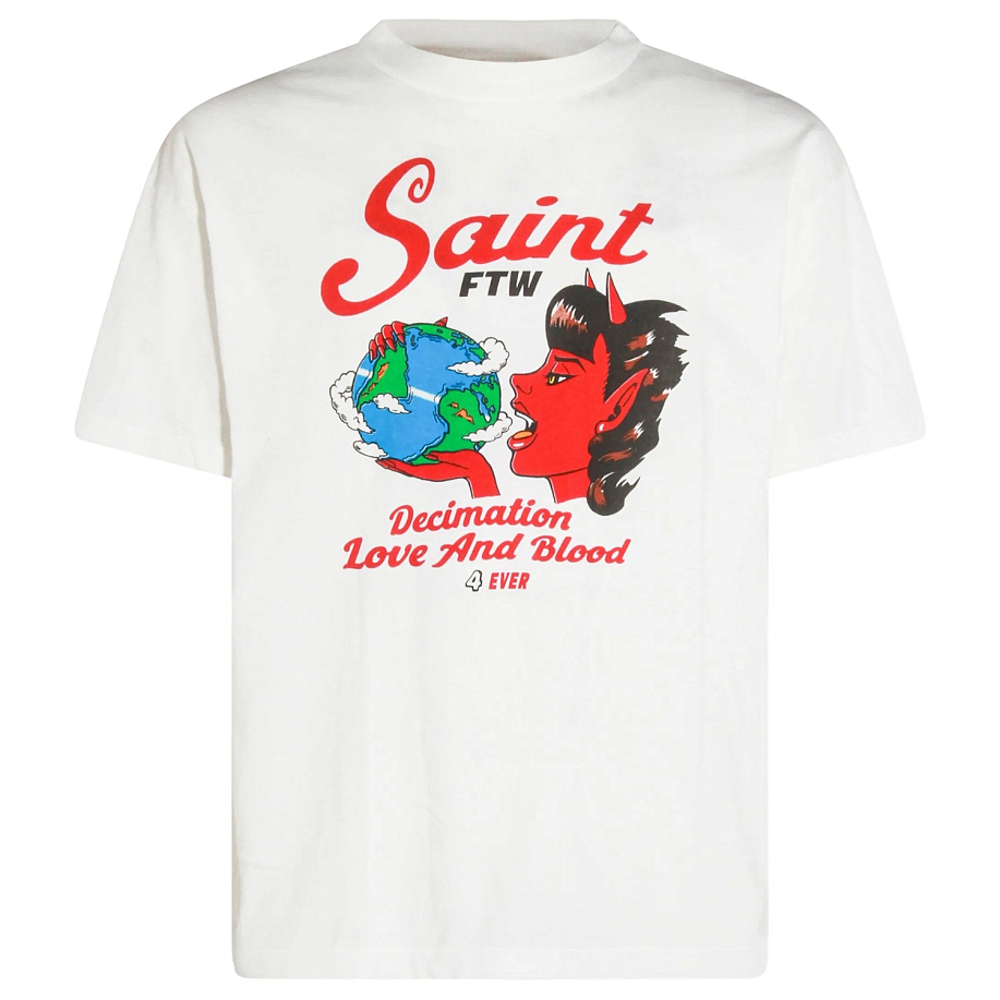 Футболка SAINT MICHAEL SS TEE Saint Devil SS26 — Мужские футболки