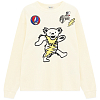 Лонгслив THISISNEVERTHAT GD PEACE BEARS WAFFLE L/S TOP OFF WHITE