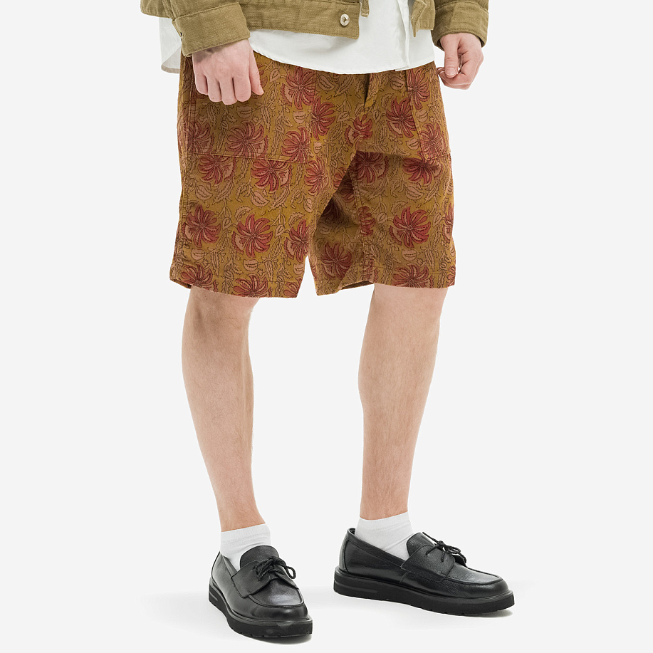 Шорты ENGINEERED GARMENTS FATIGUE SHORT FLORAL CORDUROY в интернет магазине Peakwww.peakstore.ru - 3 фото