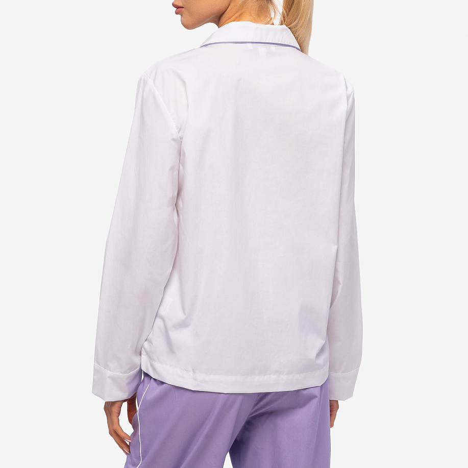 Рубашка SPORTY & RICH SERIF LOGO PYJAMA SHIRT в интернет-магазине Peak Conceptwww.peakstore.ru - 3 фото