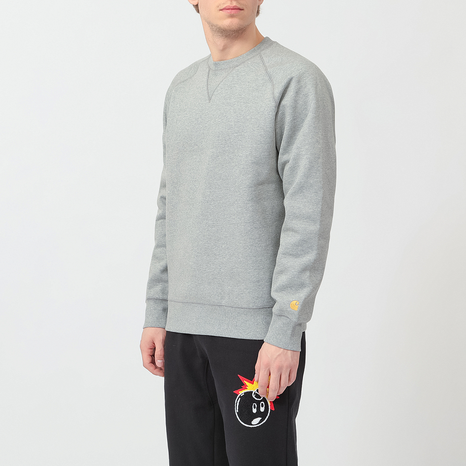 Толстовка CARHARTT WIP CHASE SWEATSHIRT - 4 фото Толстовка CARHARTT WIP CHASE SWEATSHIRT в интернет магазине Peakwww.peakstore.ru - 4 фото