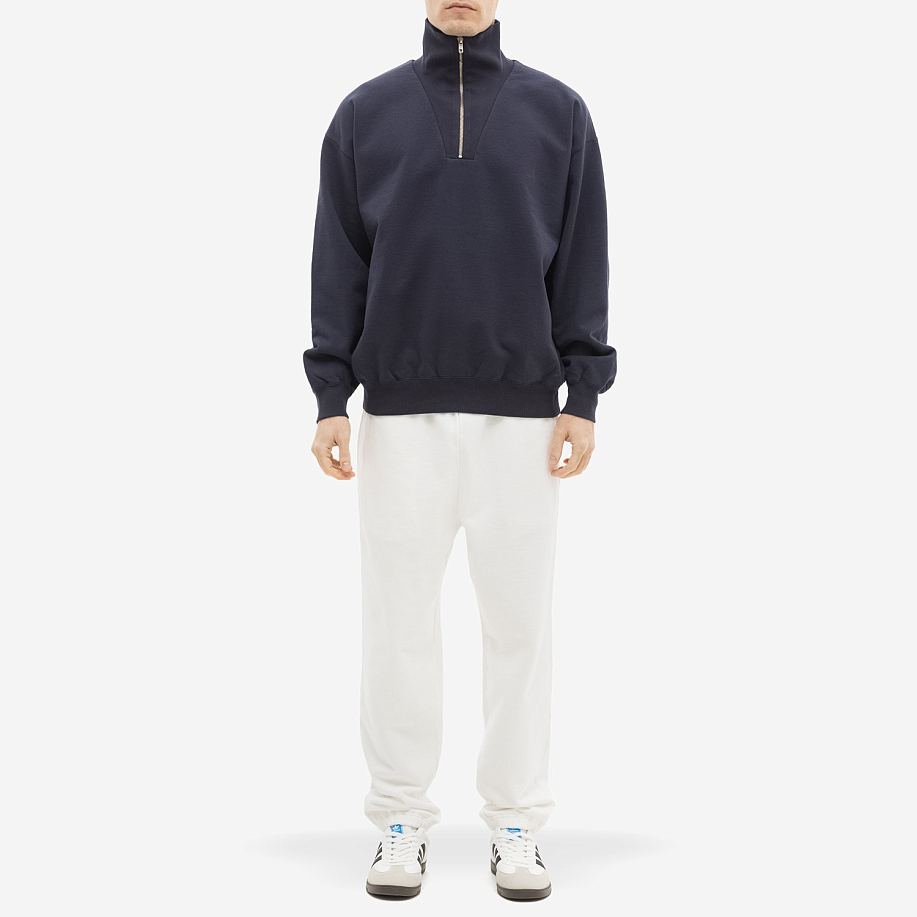 Толстовка YLEVE ORGANIC COTTON BLEND HEAVY WEIGHT FLEECE HALF ZIP NAVY - 4 фото Толстовка YLEVE ORGANIC COTTON BLEND HEAVY WEIGHT FLEECE HALF ZIP в интернет магазине Peakwww.peakstore.ru - 4 фото