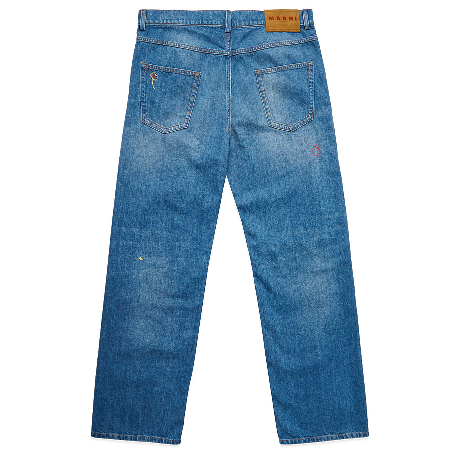 Джинсы MARNI PATCH JEANS 'IRIS BLUE' в интернет магазине Peakwww.peakstore.ru - 11 фото