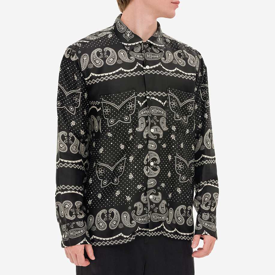 Рубашка NOMA T.D. PAPILLON OPEN COLLAR SHIRT NOMA T.D. & NEEDLES в интернет магазине Peakwww.peakstore.ru - 13 фото