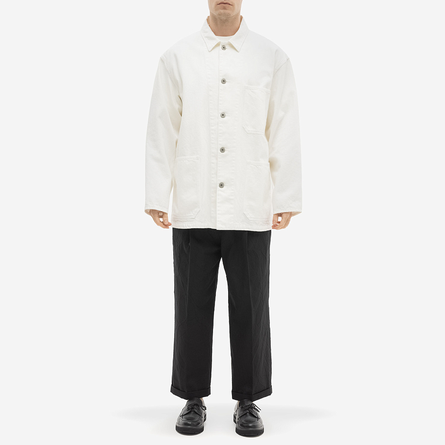 Куртка-рубашка YLEVE 12.5oz ORGANIC COTTON DENIM BZ White - 4 фото Куртка-рубашка YLEVE 12.5oz ORGANIC COTTON DENIM BZ в интернет магазине Peakwww.peakstore.ru - 4 фото