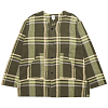 Рубашка SOUTH2 WEST8 V NECK ARMY SHIRT - COTTON BOILED CLOTH BIG PLAID Olive
