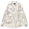 Рубашка THISISNEVERTHAT SKELETONS SHIRT STONE