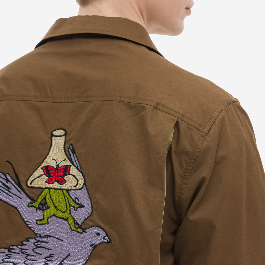 Рубашка BRAIN DEAD POPLIN CAMP COLLAR SHIRT в интернет магазине Peakwww.peakstore.ru - 10 фото