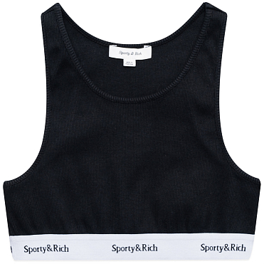 Топ Sporty & Rich Serif Logo Cropped Tank SS23 