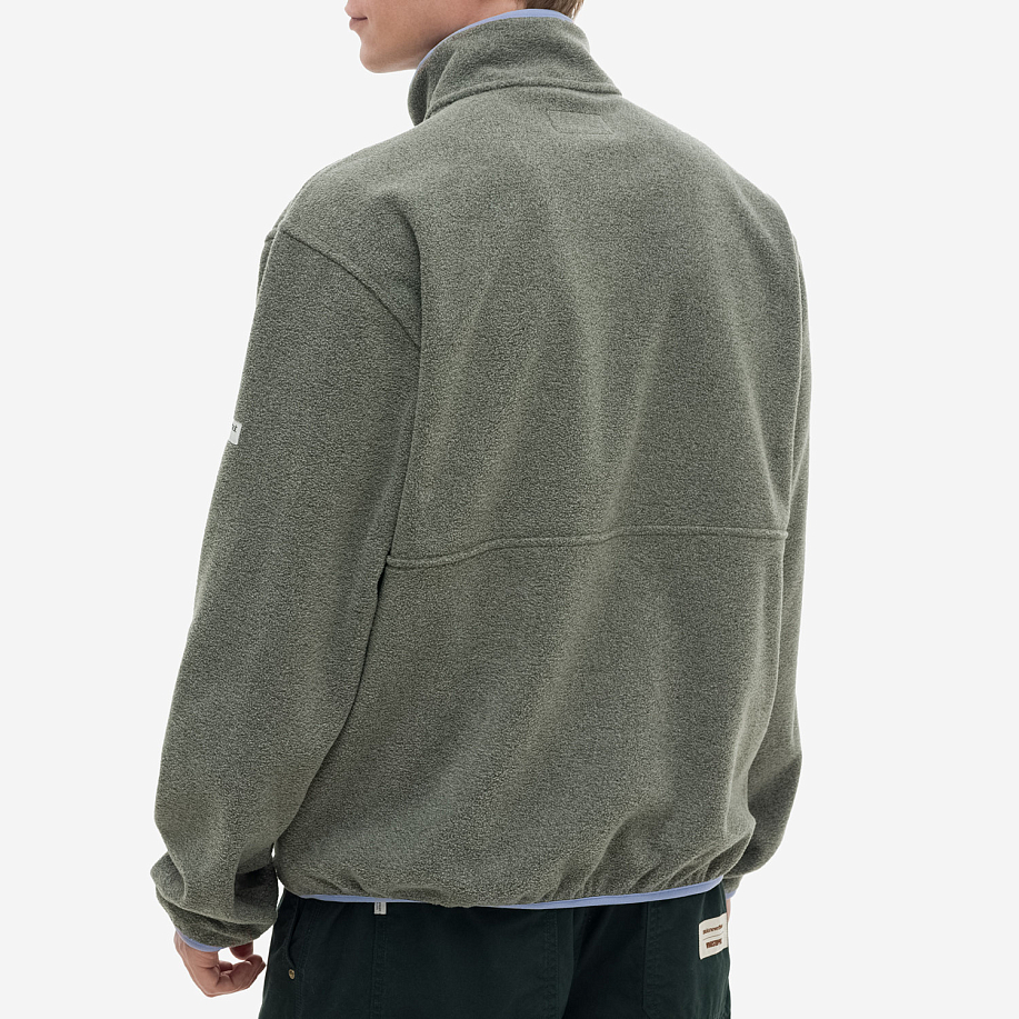 Толстовка THISISNEVERTHAT HALF ZIP FLEECE PULLOVER GREY - 3 фото Толстовка THISISNEVERTHAT HALF ZIP FLEECE PULLOVER в интернет магазине Peakwww.peakstore.ru - 3 фото