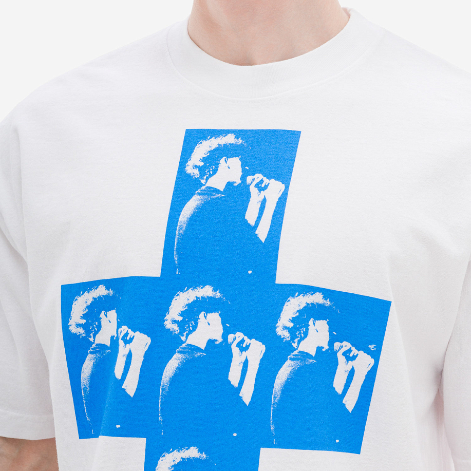 Футболка PLEASURES CROSS T-SHIRT White - 5 фото Футболка PLEASURES CROSS T-SHIRT в интернет магазине Peakwww.peakstore.ru - 5 фото
