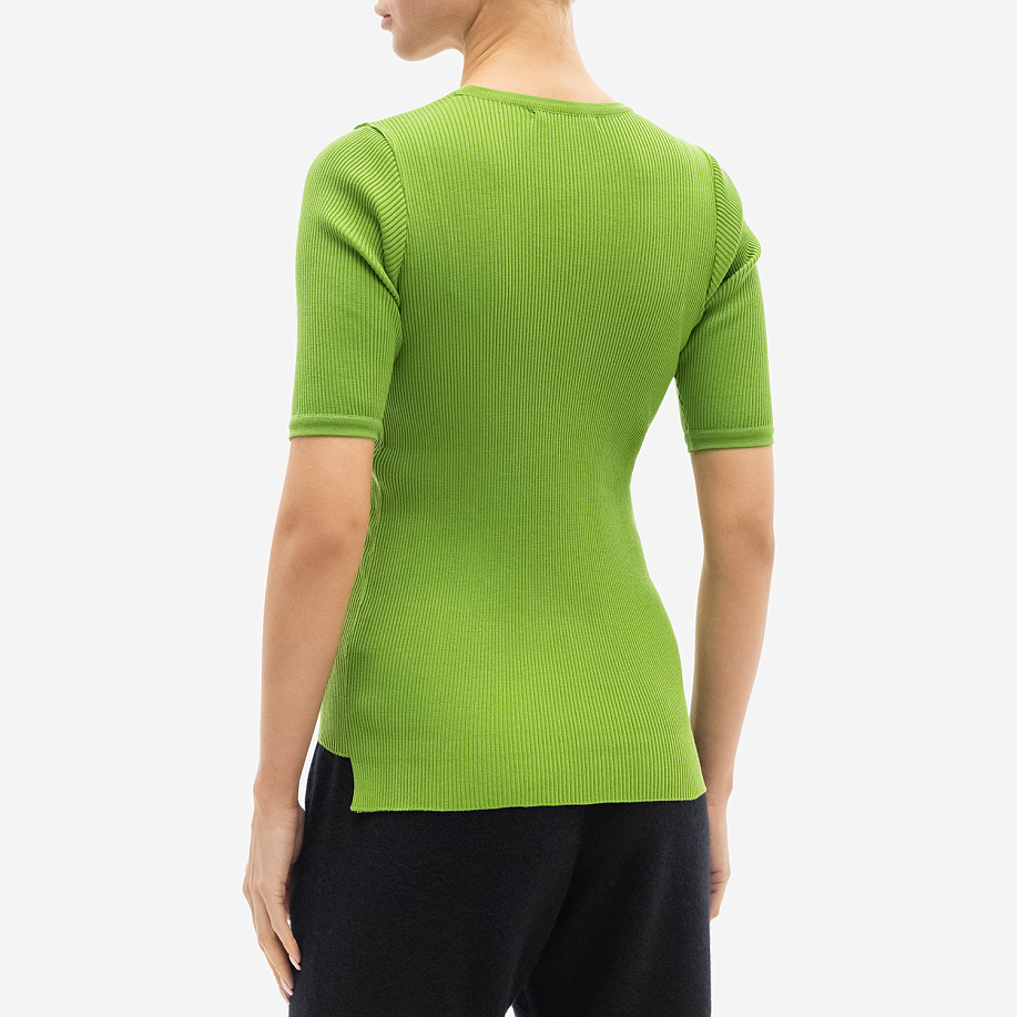 Футболка AURALEE GIZA HIGH GAUGE RIB KNIT TEE GREEN - 3 фото Футболка AURALEE GIZA HIGH GAUGE RIB KNIT TEE в интернет магазине Peakwww.peakstore.ru - 3 фото