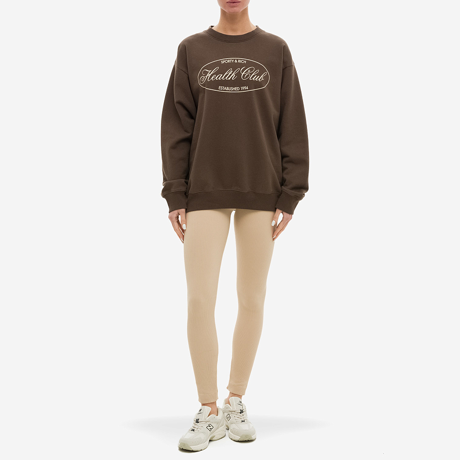 Толстовка SPORTY & RICH OVAL HEALTH CREWNECK в интернет магазине Peakwww.peakstore.ru - 4 фото