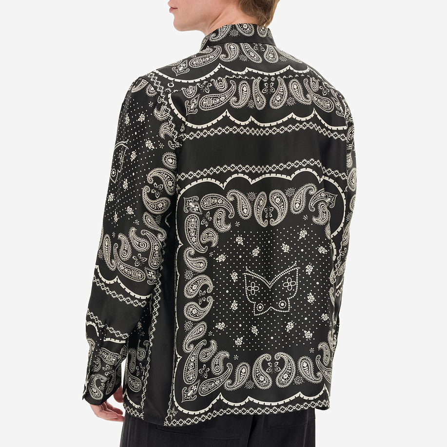 Рубашка NOMA T.D. PAPILLON OPEN COLLAR SHIRT NOMA T.D. & NEEDLES в интернет магазине Peakwww.peakstore.ru - 14 фото