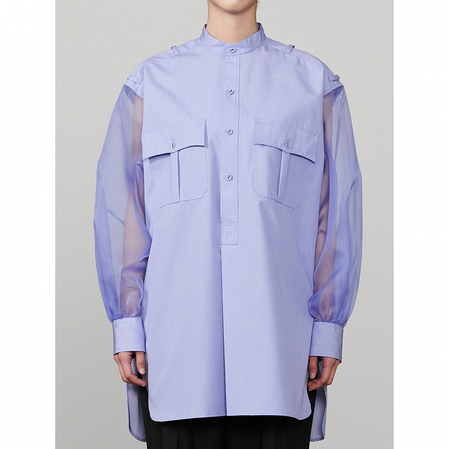 Рубашка HYKE GROSSGRAIN SHIRT - 2 фото Рубашка HYKE GROSSGRAIN SHIRT в интернет магазине Peakwww.peakstore.ru - 2 фото