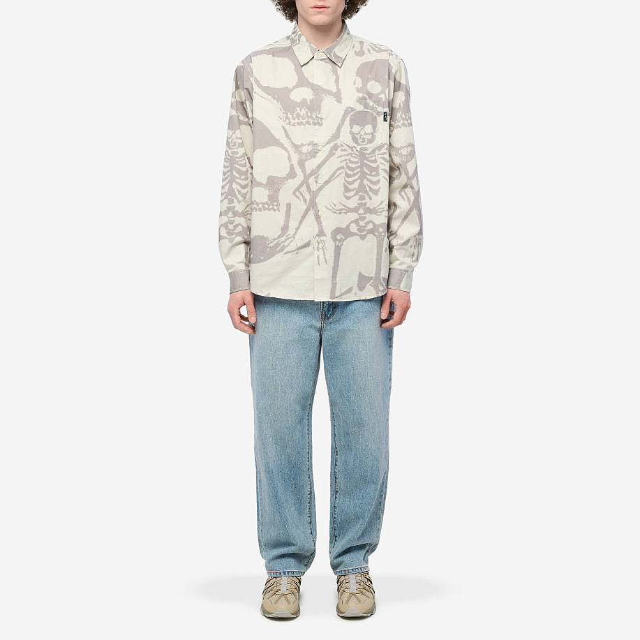 Рубашка THISISNEVERTHAT SKELETONS SHIRT в интернет магазине Peakwww.peakstore.ru - 4 фото